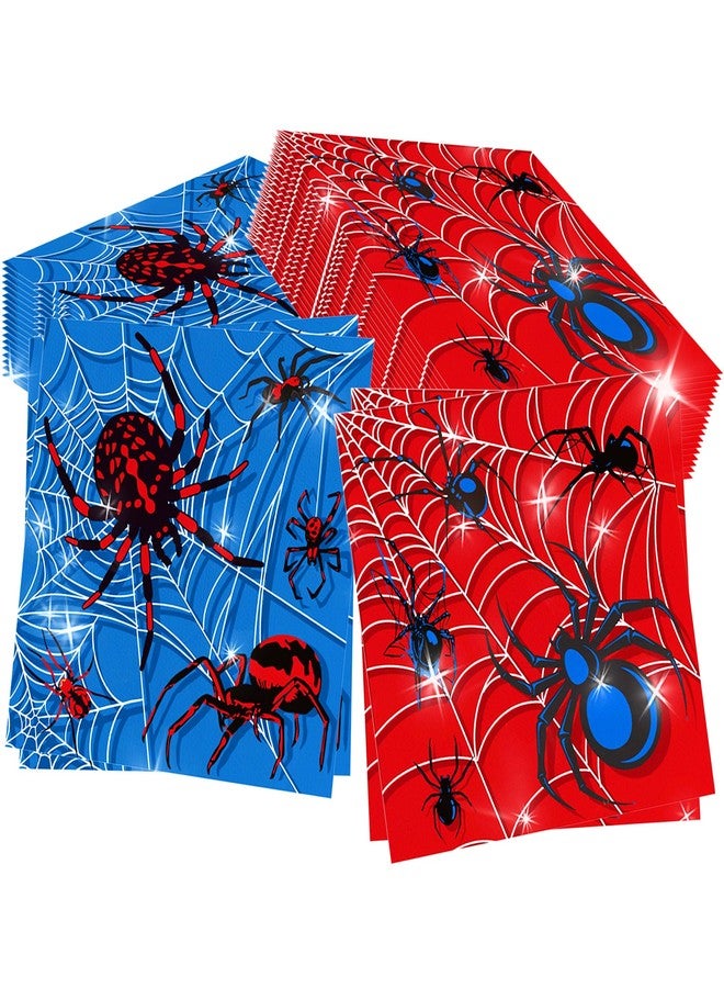 Roaring Good Time 40PCS Spider Cocktail Napkins Disposable Spider Paper Dinner Beverage Napkins for Halloween Cospaly Costume Party Decoration Supplies - Image 1